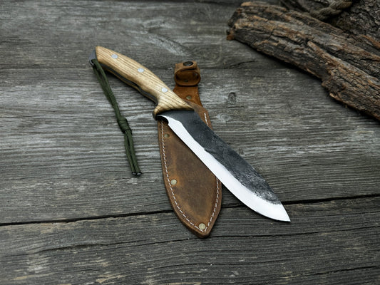 Hand-Forged Bushcraft Knife, 15.5 cm (6.1 inches)