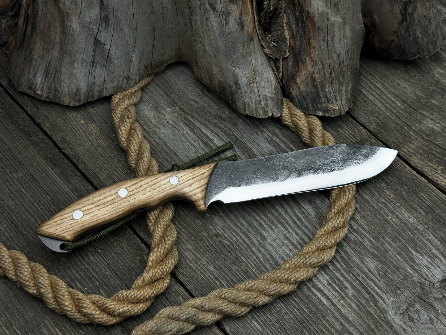 Hand-Forged Bushcraft Knife, 15.5 cm (6.1 inches)