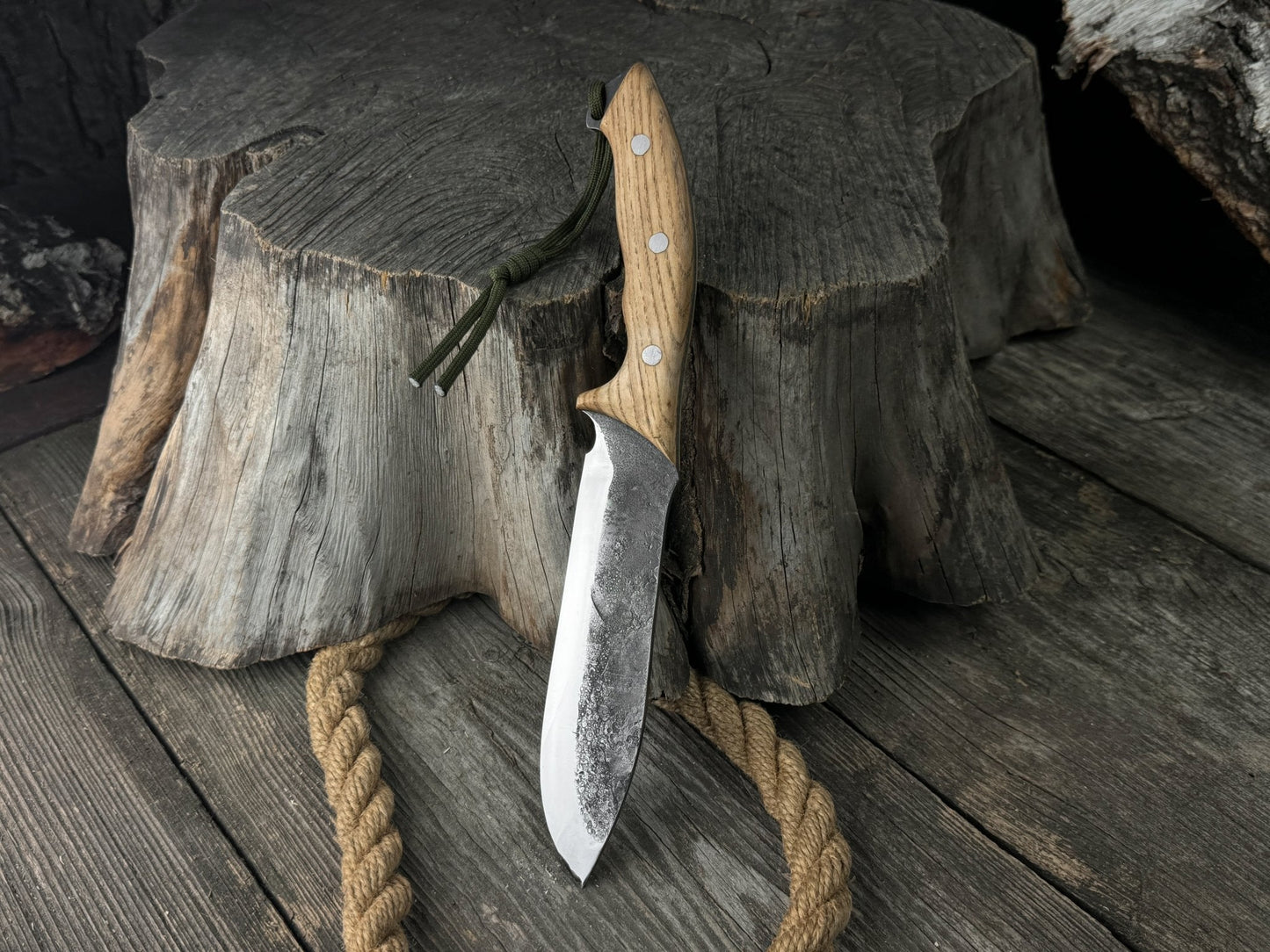 Hand-Forged Bushcraft Knife, 15.5 cm (6.1 inches)