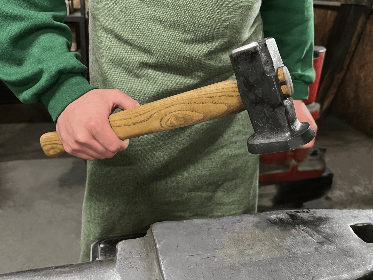 Hand-Forged Double Blacksmith's Hammer, 1.5 kg (3.3 lbs)
