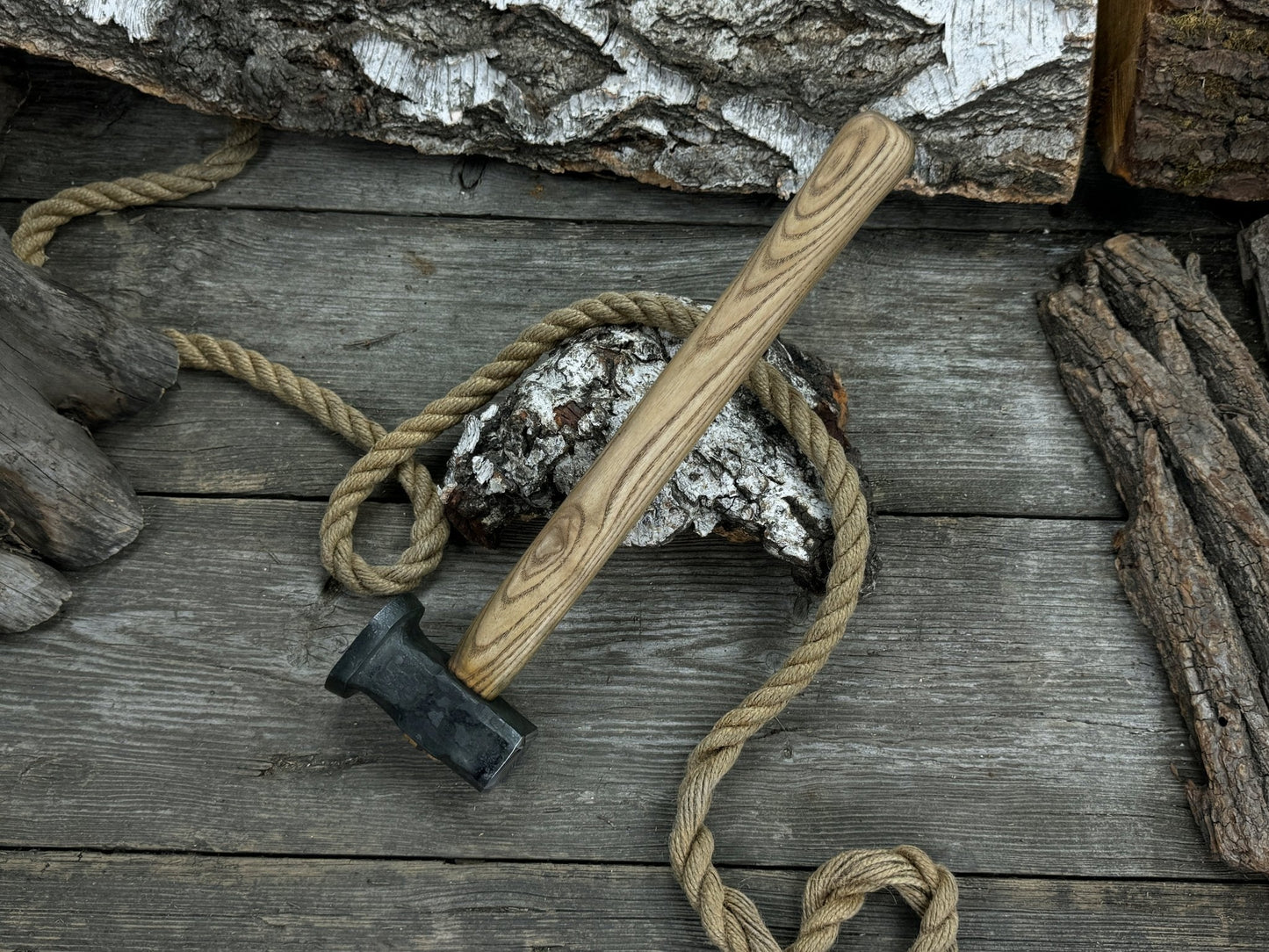 Hand-Forged Double Blacksmith's Hammer, 1.5 kg (3.3 lbs)