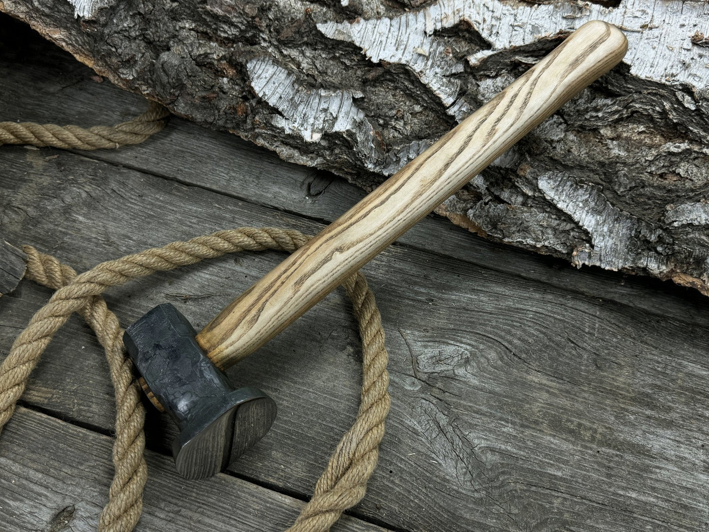 Hand-Forged Double Blacksmith's Hammer, 1.5 kg (3.3 lbs)