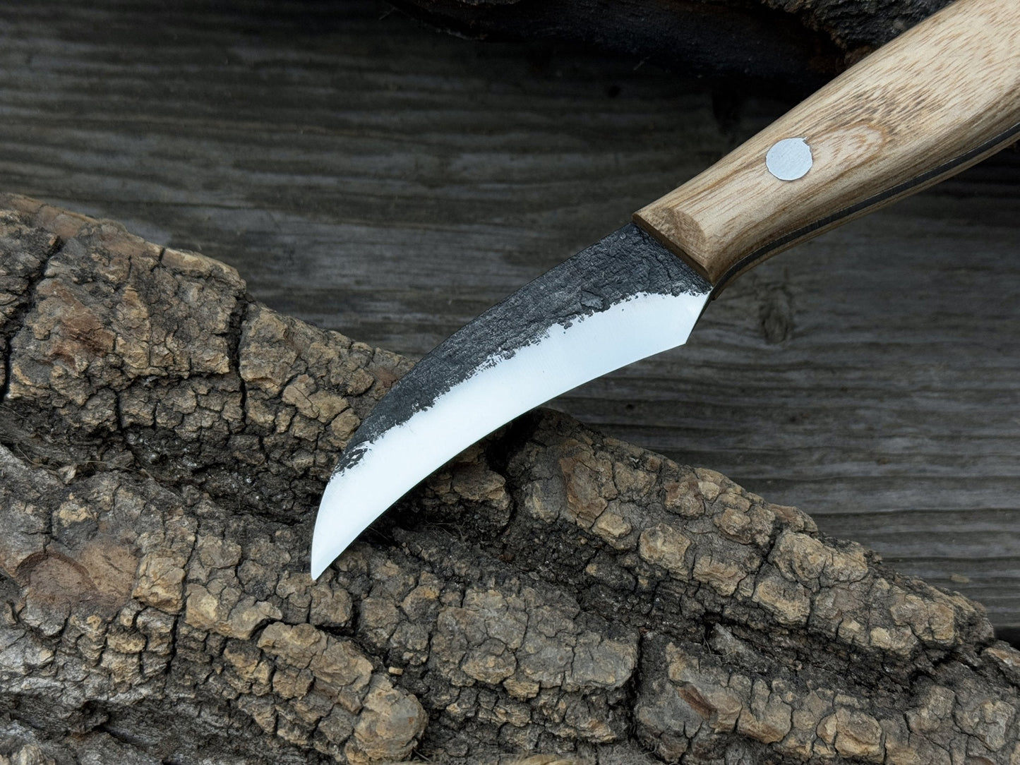 Hand-Forged Knife for Mushroom Foraging, 8 cm (3.15 inches)