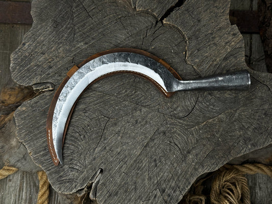 Hand-Forged Large Sickle, ⌀19 cm (7.5 inches)