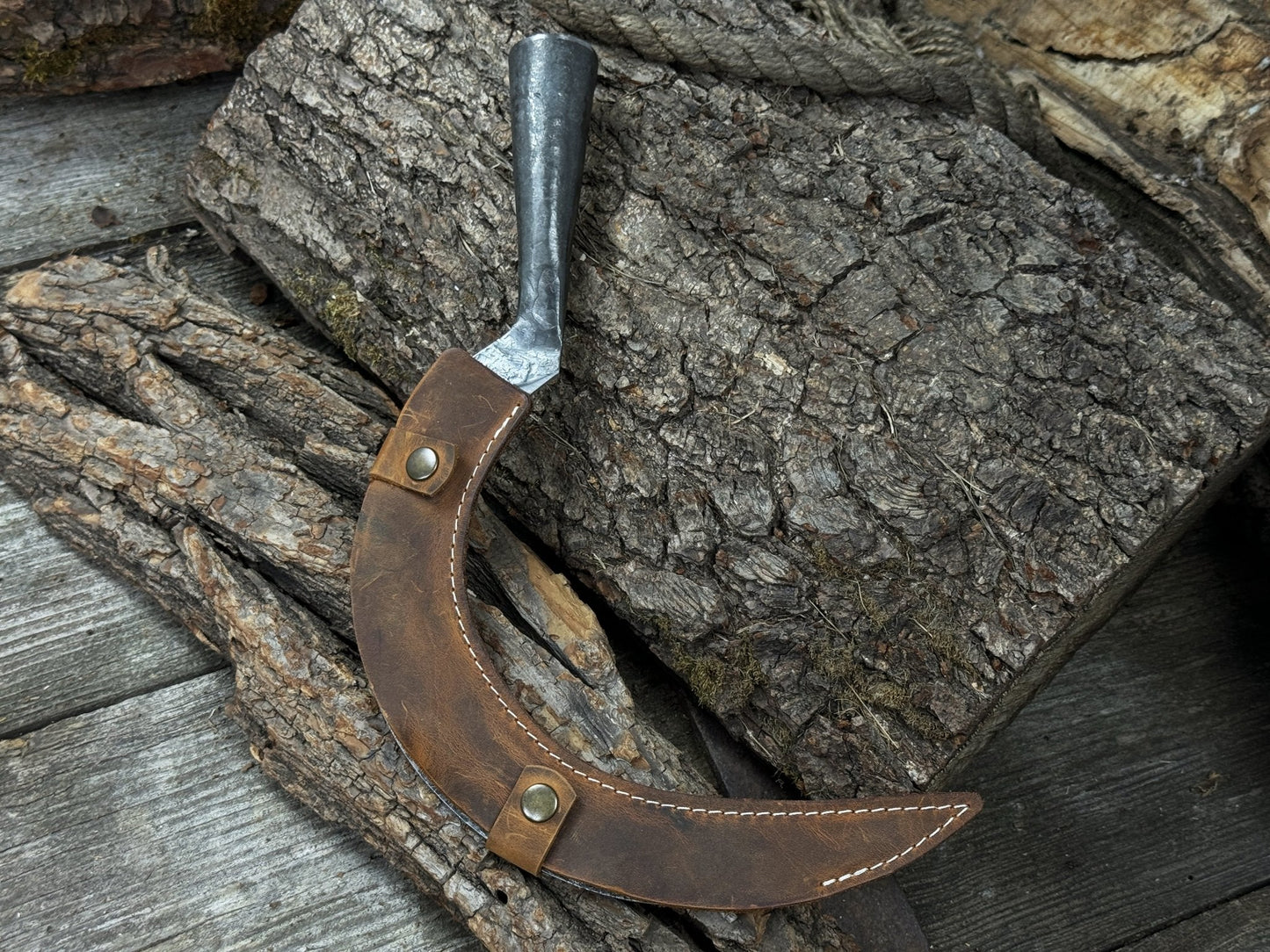 Hand-Forged Large Sickle, ⌀19 cm (7.5 inches)