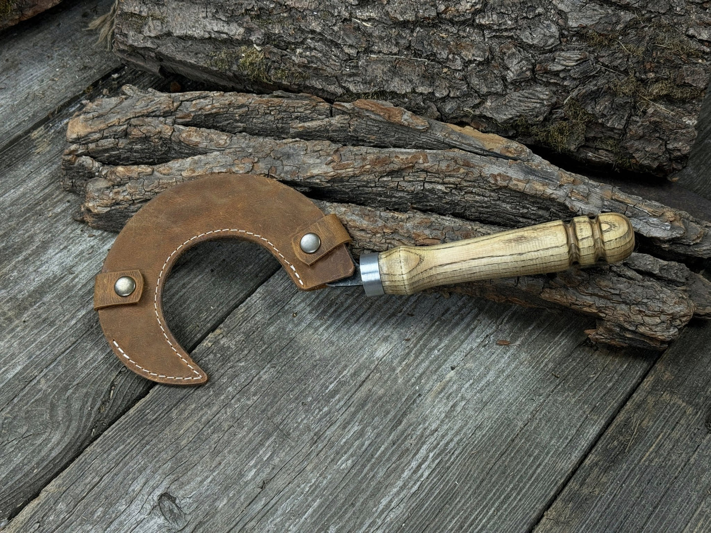 Hand-Forged Small Sickle, ⌀9 cm (3.54 inches)