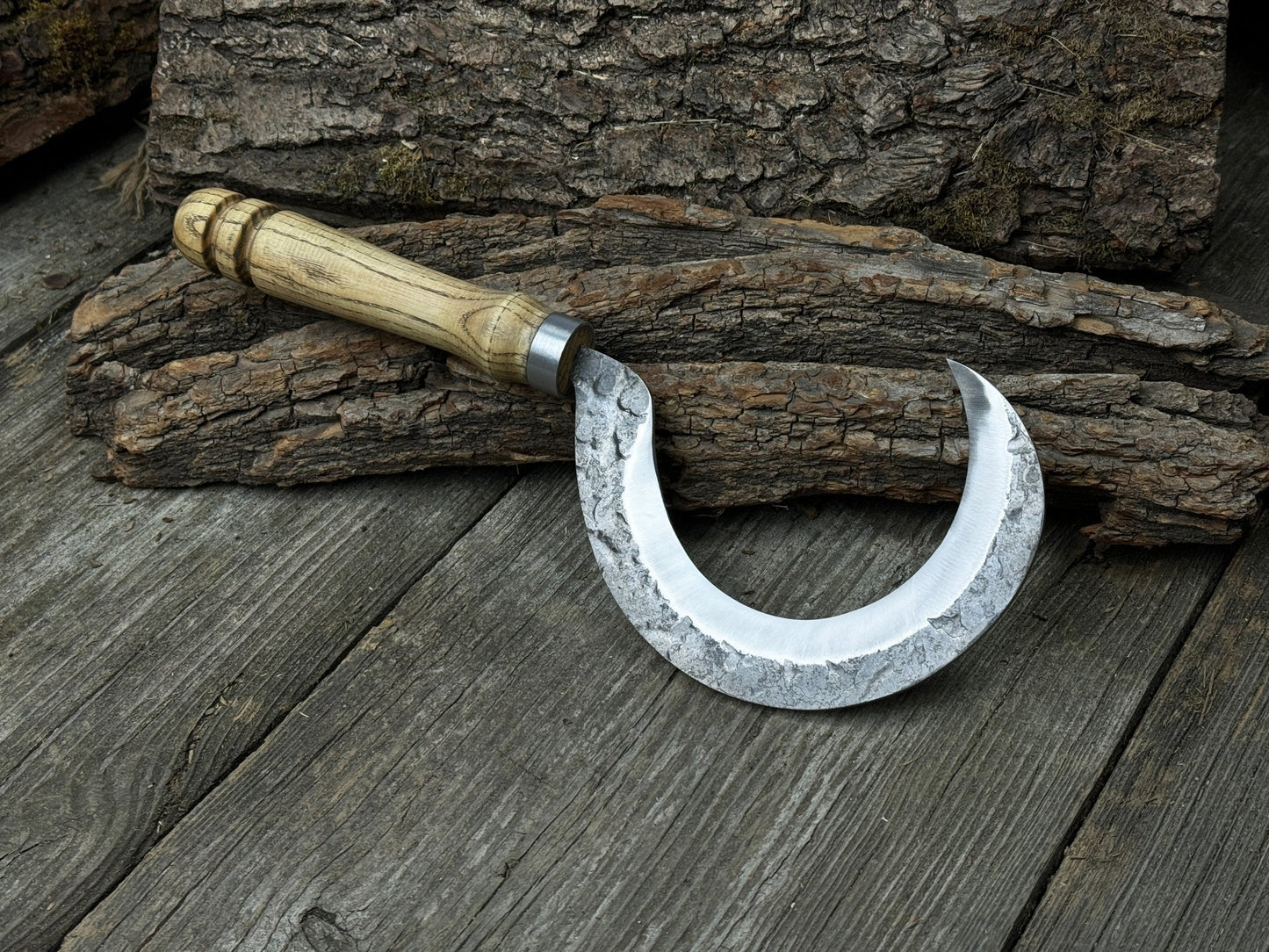 Hand-Forged Small Sickle, ⌀9 cm (3.54 inches)