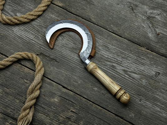 Hand-Forged Small Sickle, ⌀9 cm (3.54 inches)