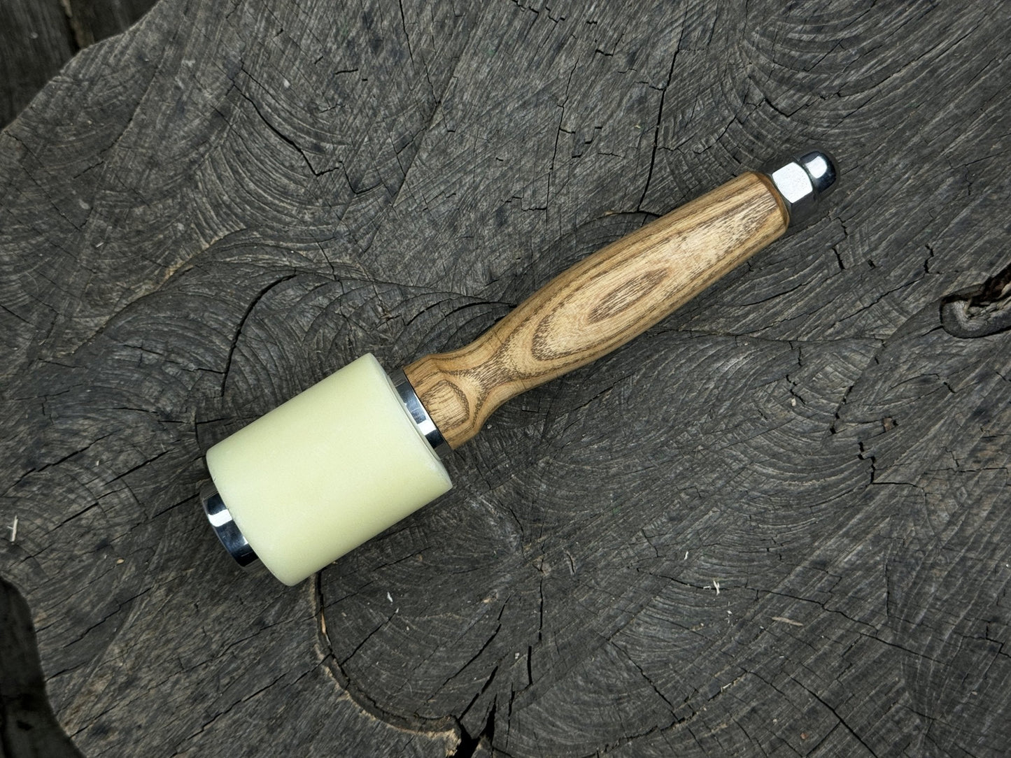 Handmade Mallet with Nylon Head, 21.5 cm (8.46 inches)
