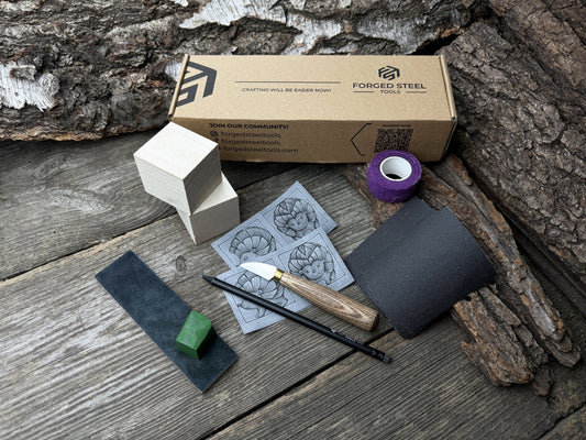 Hedgehog Carving Kit - Complete Starter Whittling Kit for Beginners, Adults, Teens, and Kids