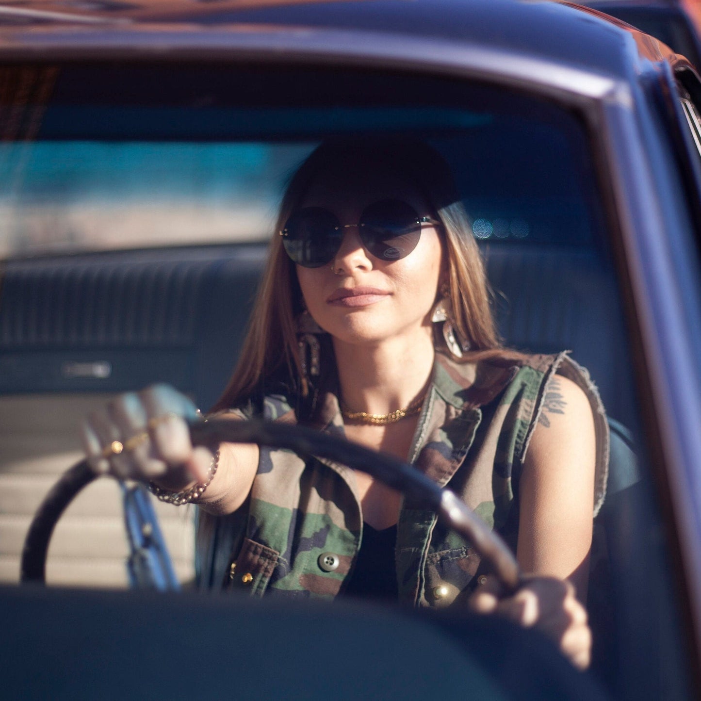 KARMA Flat Top Gold or Silver Ring