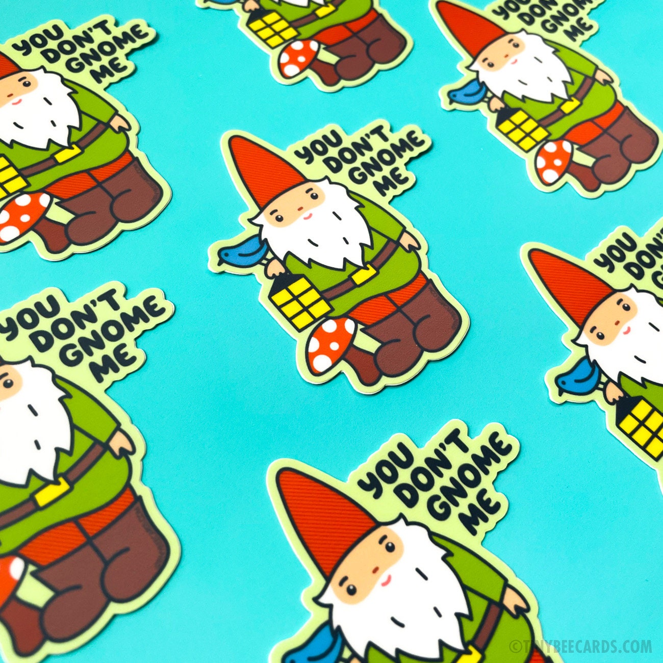 Gnome Vinyl Sticker - You Don't Gnome Me