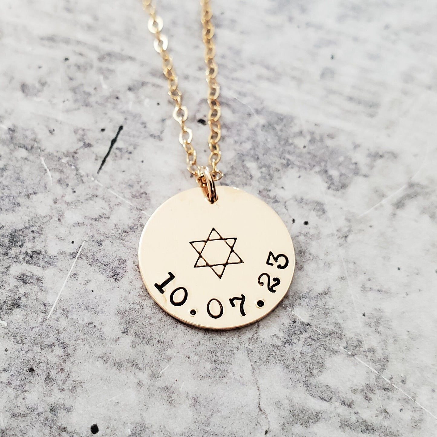 Jewish Pride Star of David Personalized Necklace