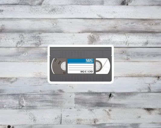 Classic VHS Tape Vinyl Vinyl Sticker