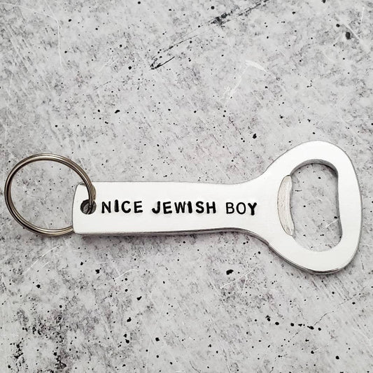 Nice Jewish Boy Custom Bottle Opener