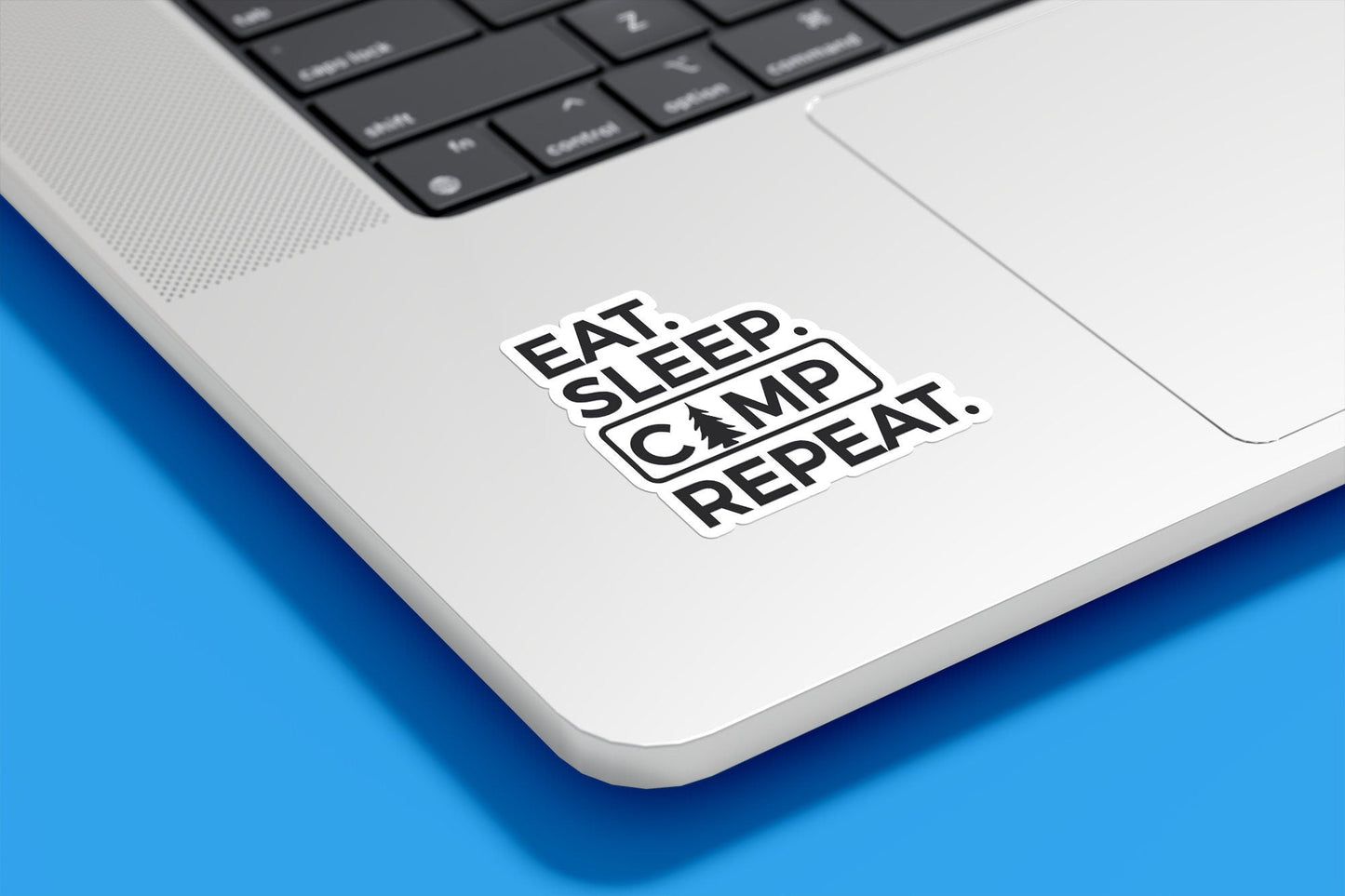 Eat Sleep Camp Repeat Vinyl Sticker