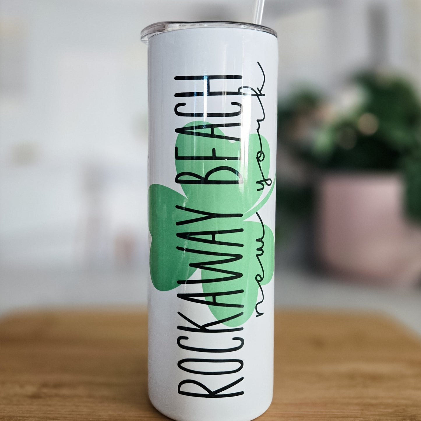 St. Patrick's Day Shamrock Custom Water Bottle