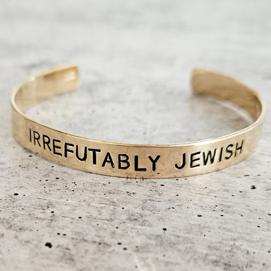 IRREFUTABLY JEWISH Adjustable Cuff Bracelet