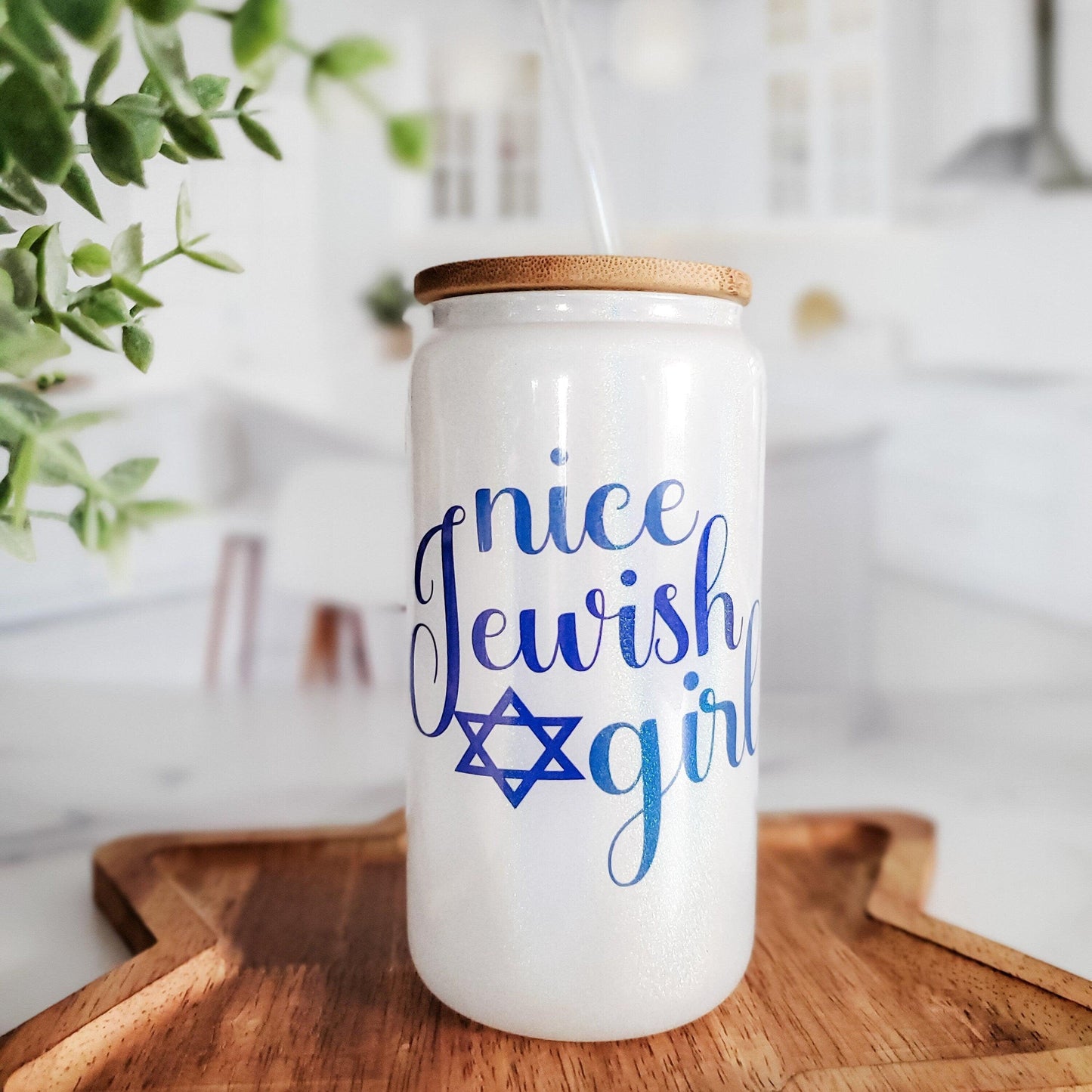 More Than Four Questions Printed Glass Can Cup