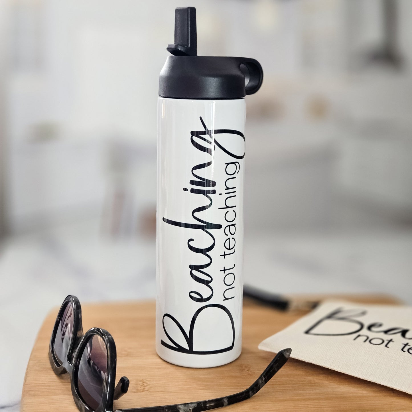 Beaching Not Teaching Water Bottle for Teacher