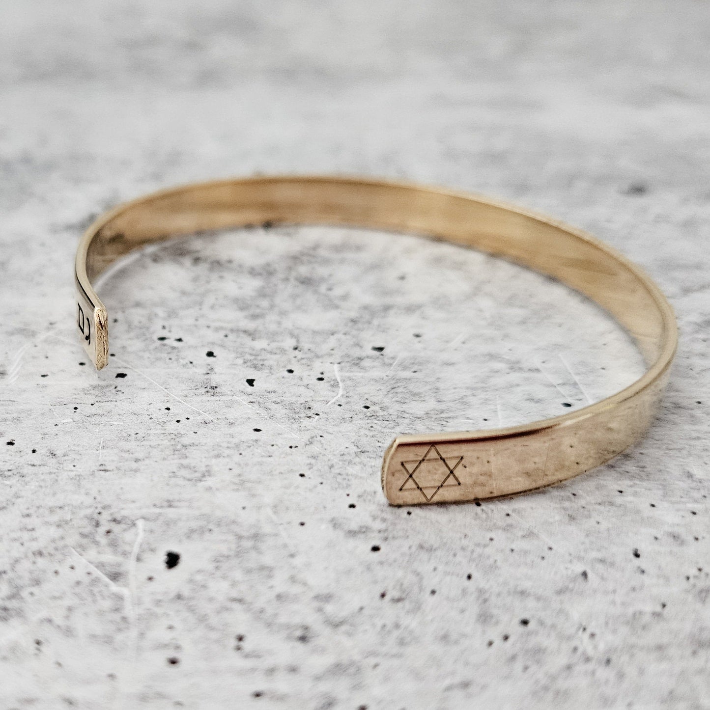 This Too Shall Pass Hebrew Cuff Bracelet