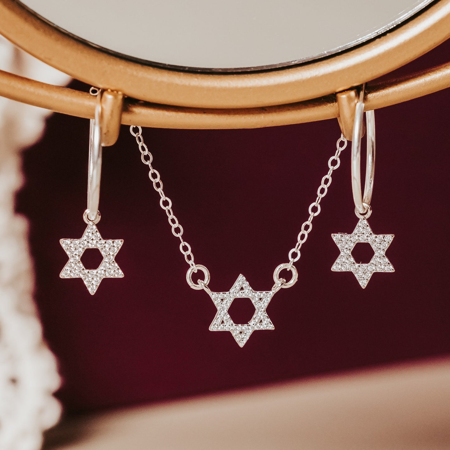 Star of David Classic Crystal Necklace