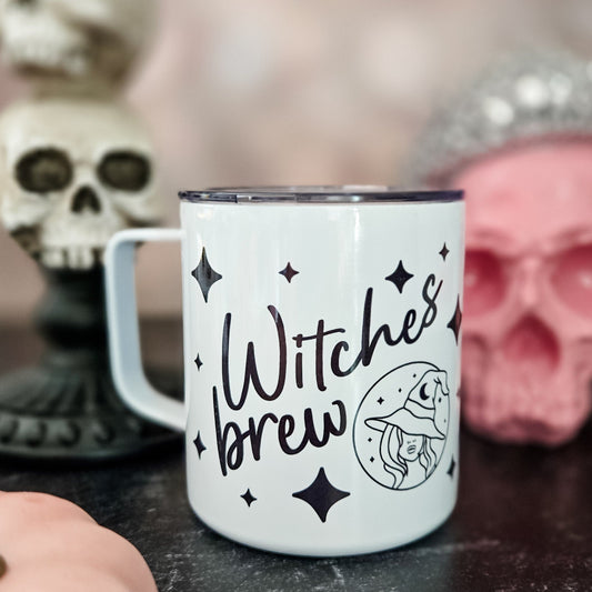 Witches Brew Halloween Travel Mug with Lid
