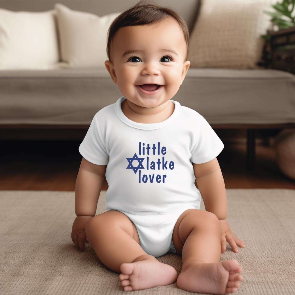Little Latke Lover Chanukah Baby Bodysuit or Toddler Tee Shirt