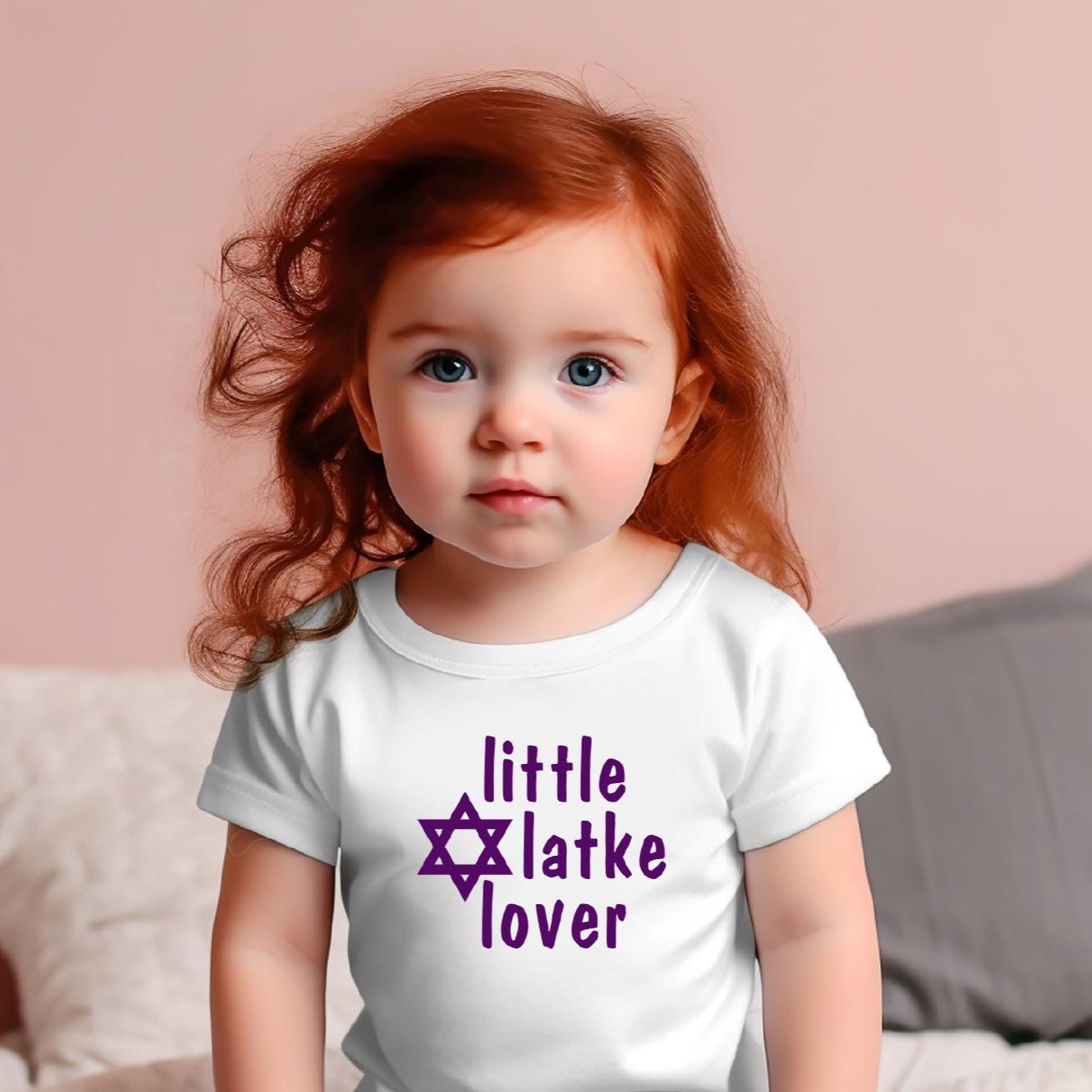 Little Latke Lover Chanukah Baby Bodysuit or Toddler Tee Shirt