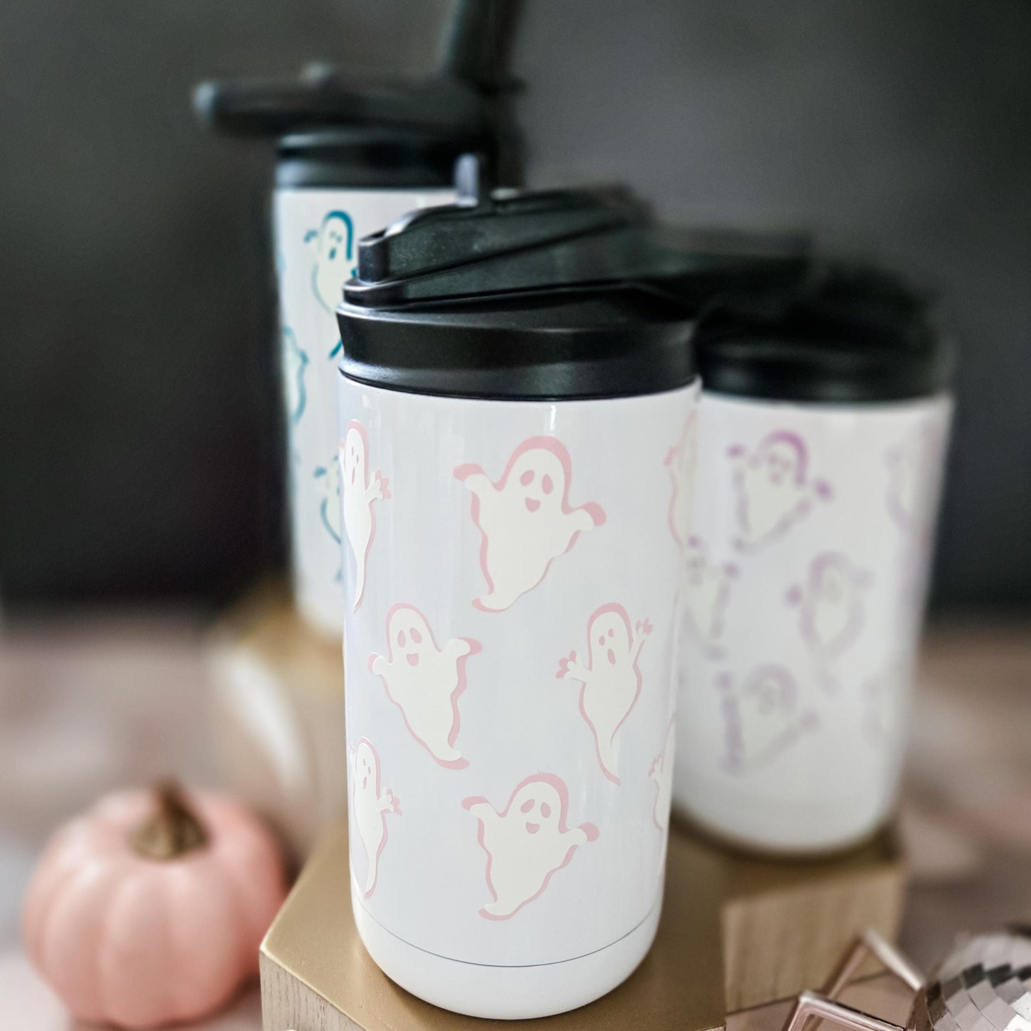 Glow in the Dark Ghost Straw Cup for Kids