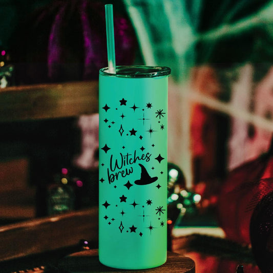 Witches Brew Fun Glow in the Dark Halloween Tumbler