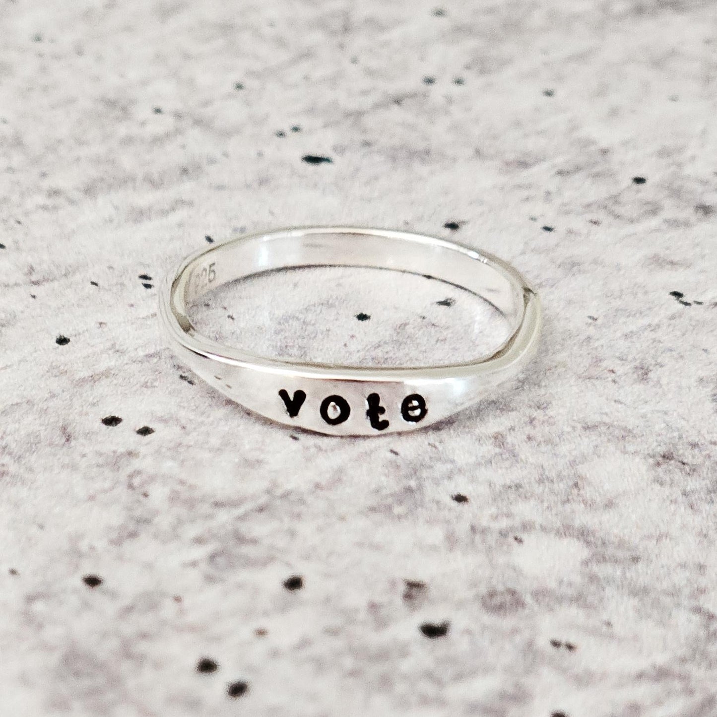 Vote Dainty Gold or Silver Ring