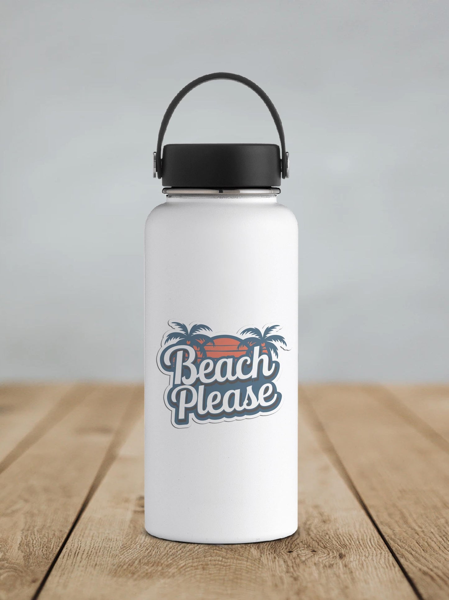 Beach Please Vinyl Sticker