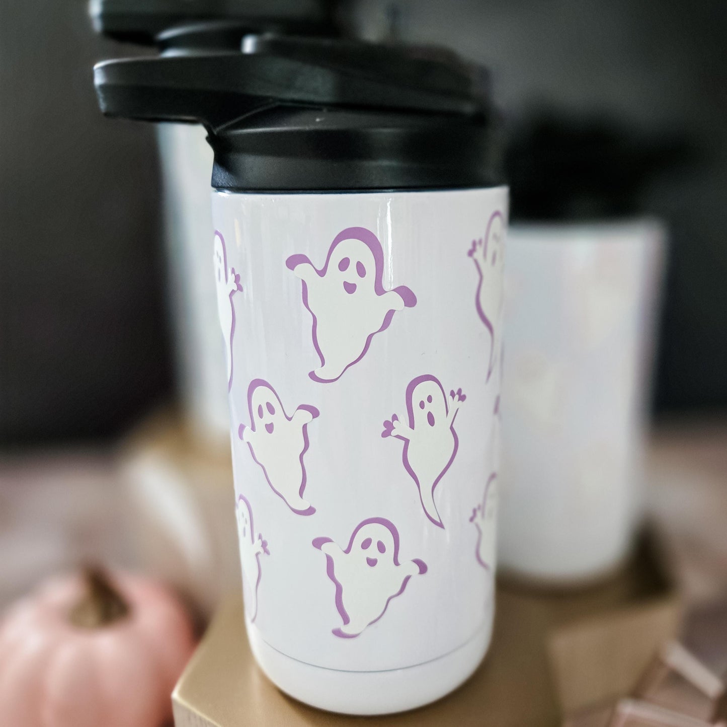 Glow in the Dark Ghost Straw Cup for Kids