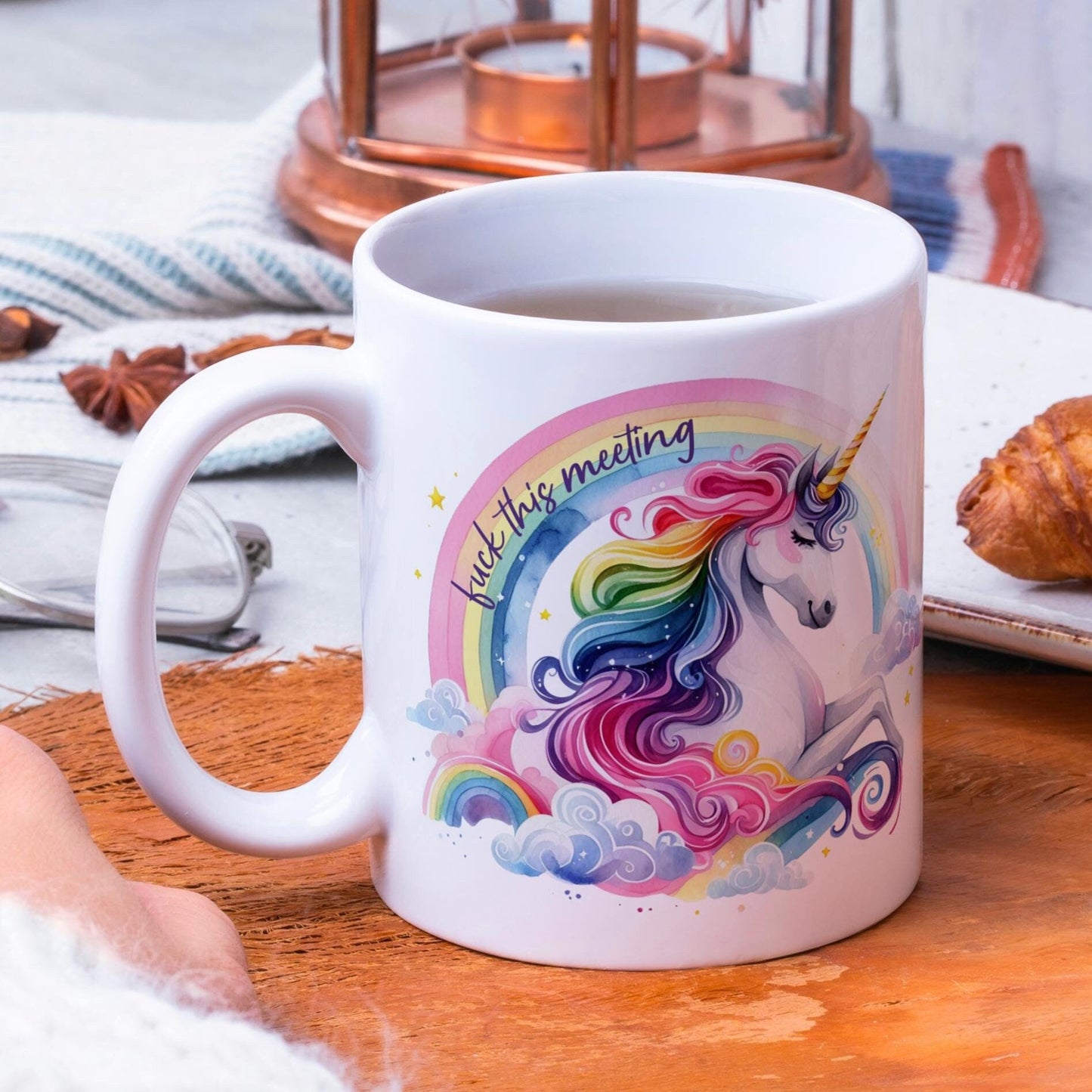 Fuck This Meeting Unicorn Mug for Work