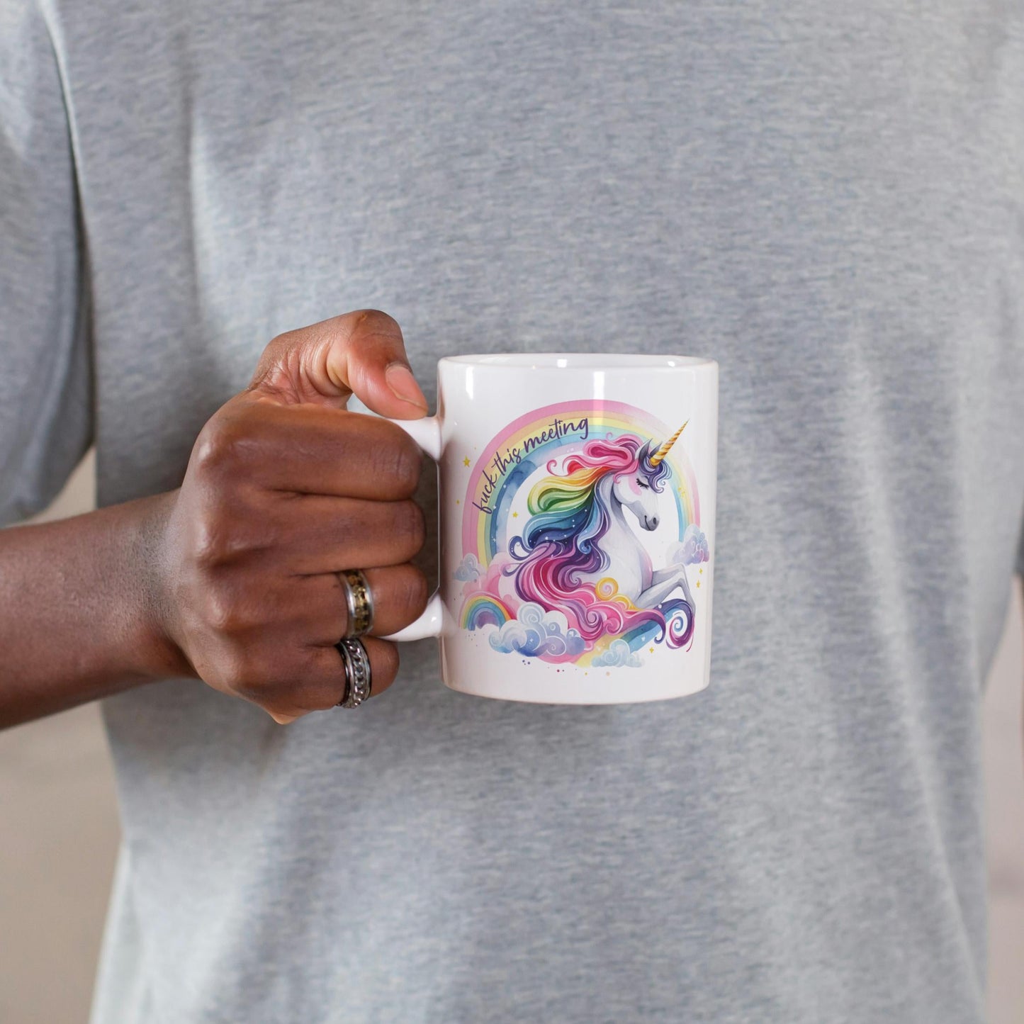 Fuck This Meeting Unicorn Mug for Work