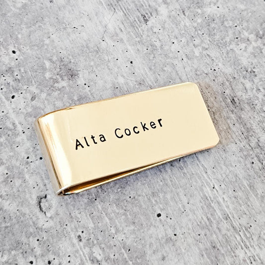 Alta Cocker Money Clip for Grandpa