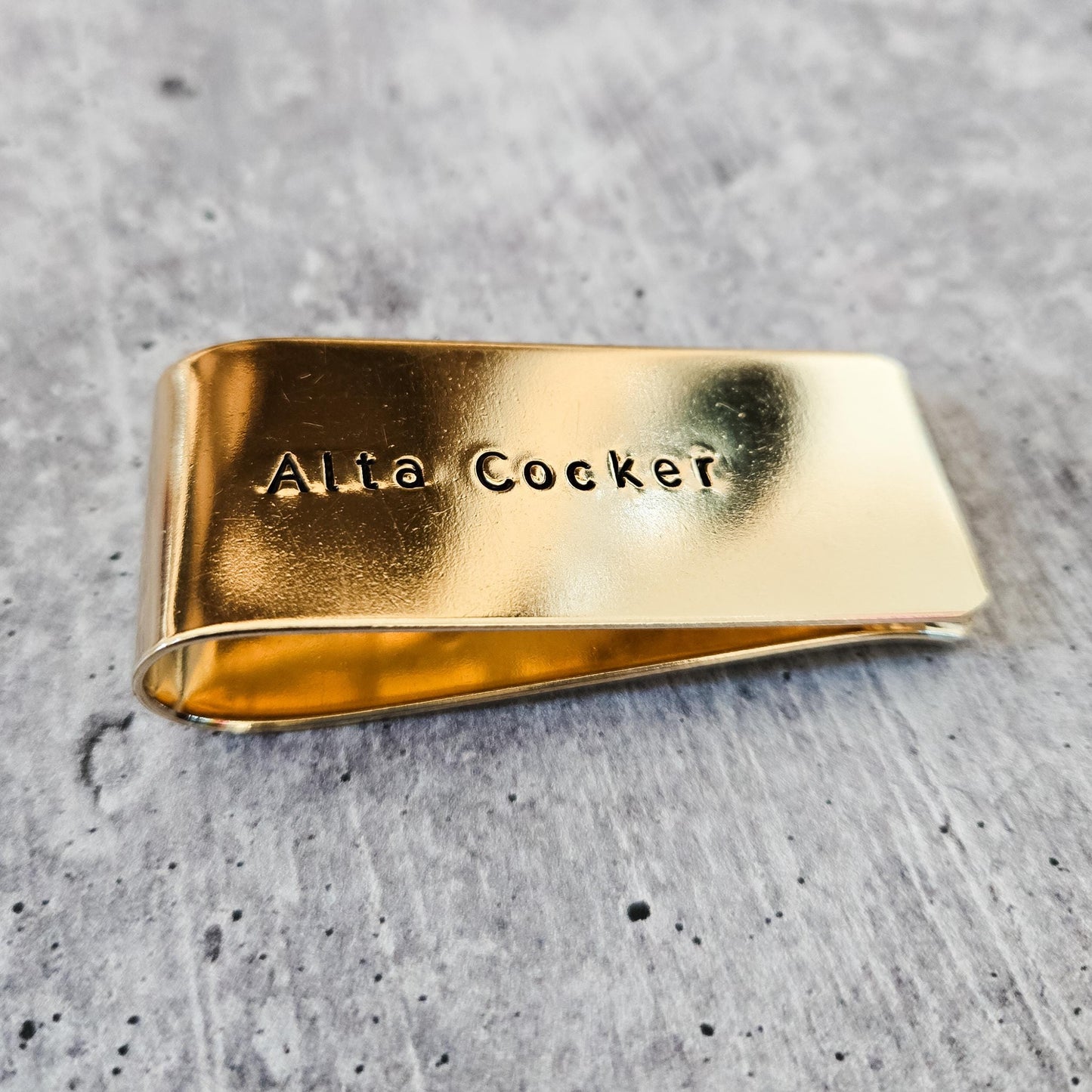 Alta Cocker Money Clip for Grandpa