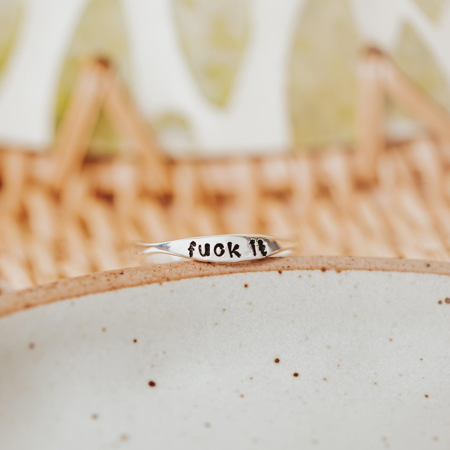 NOPE Dainty Gold or Silver Ring