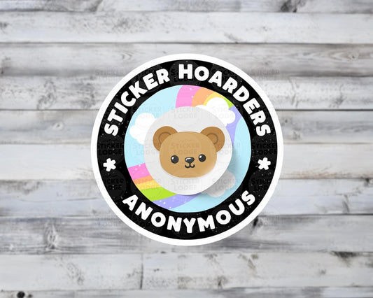 Sticker Hoarders Anonymous Vinyl Sticker