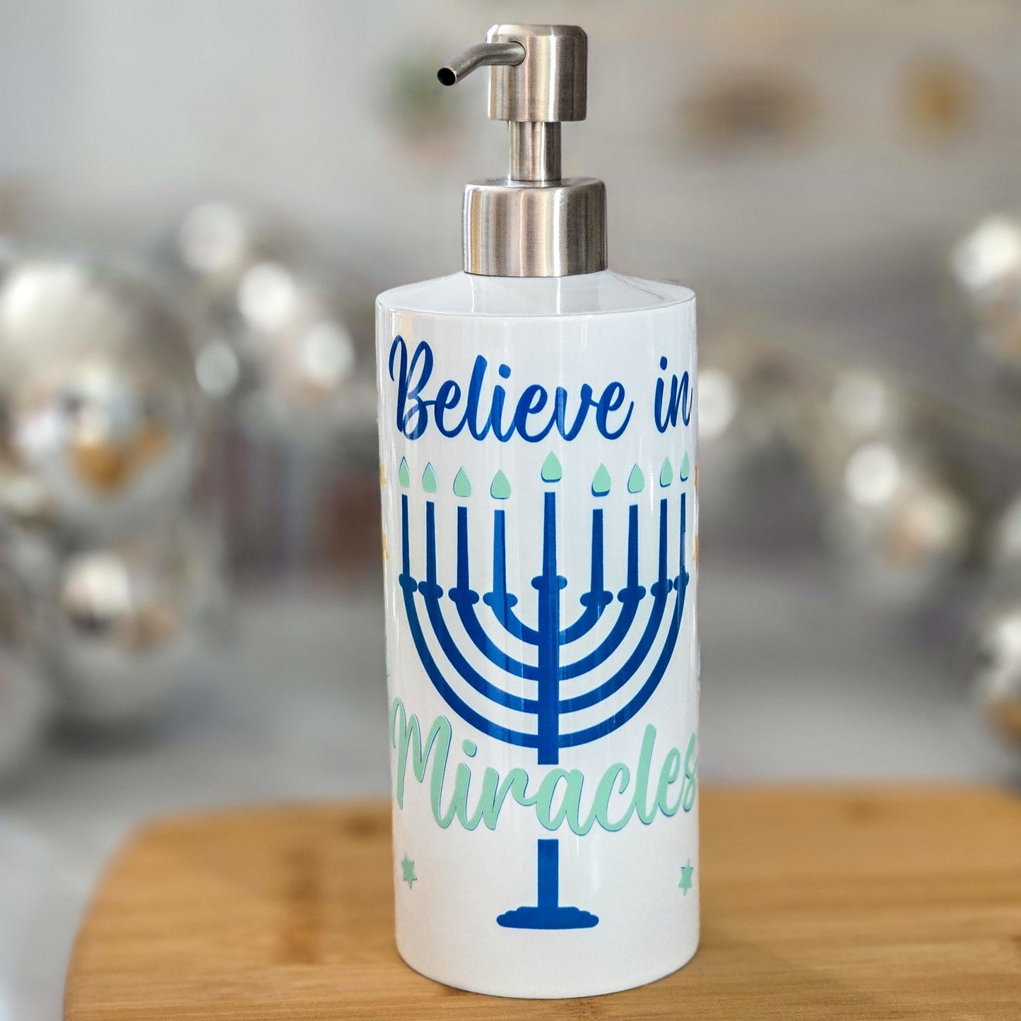 Glow in the Dark Believe in Miracles Soap Dispenser
