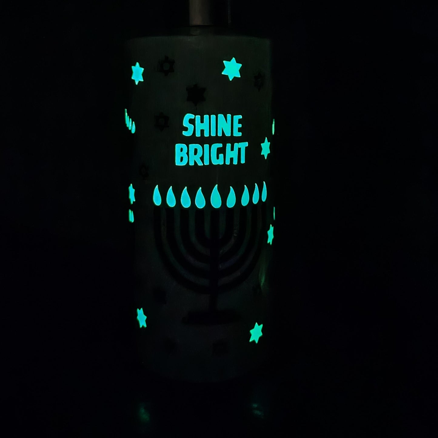 Glow in the Dark Shine Bright Hanukkah Soap Dispenser