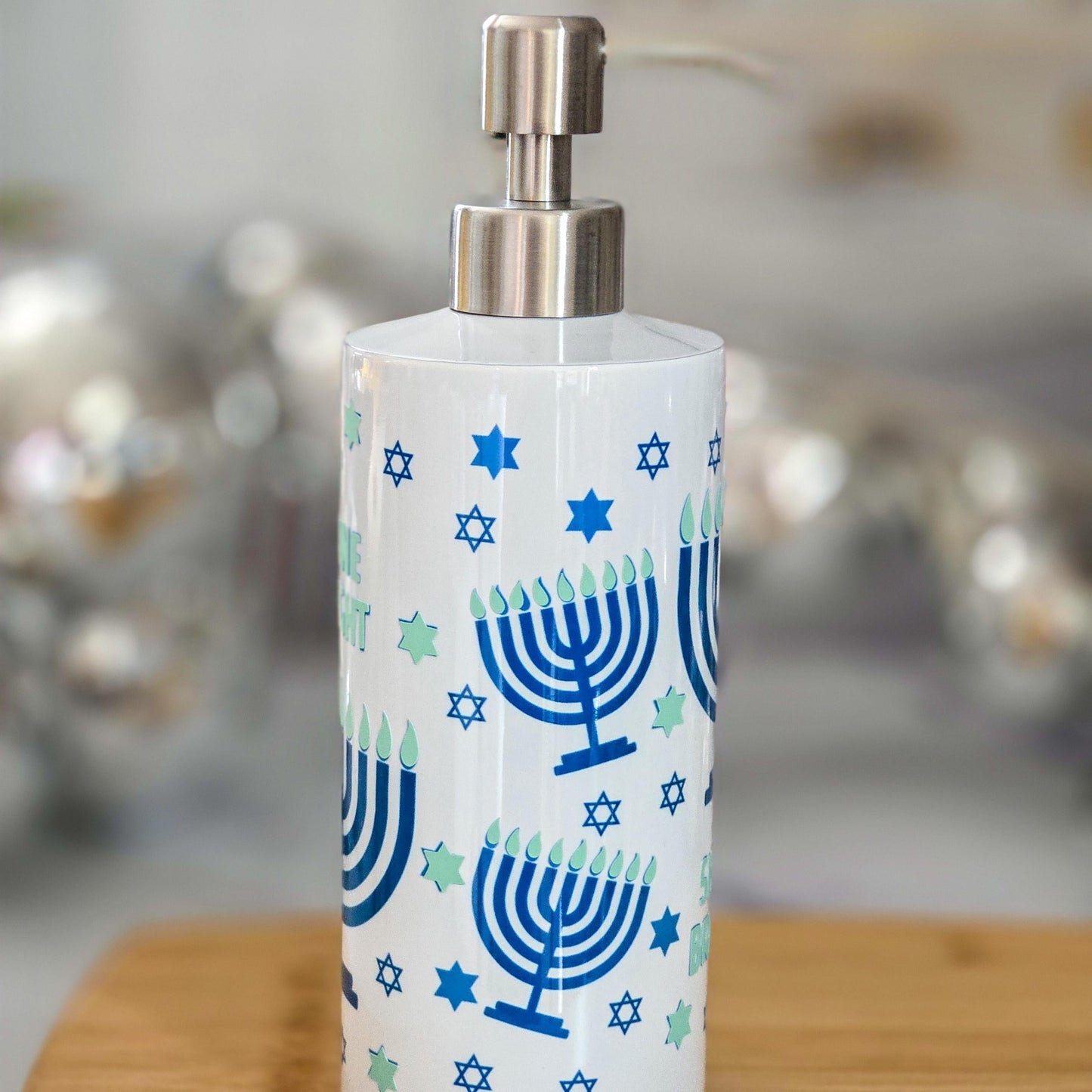 Glow in the Dark Shine Bright Hanukkah Soap Dispenser