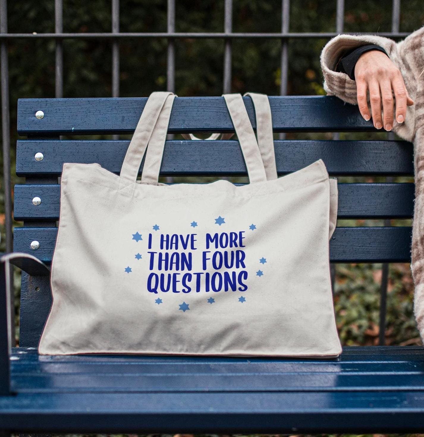More Than Four Questions Passover Oversized Tote Bag