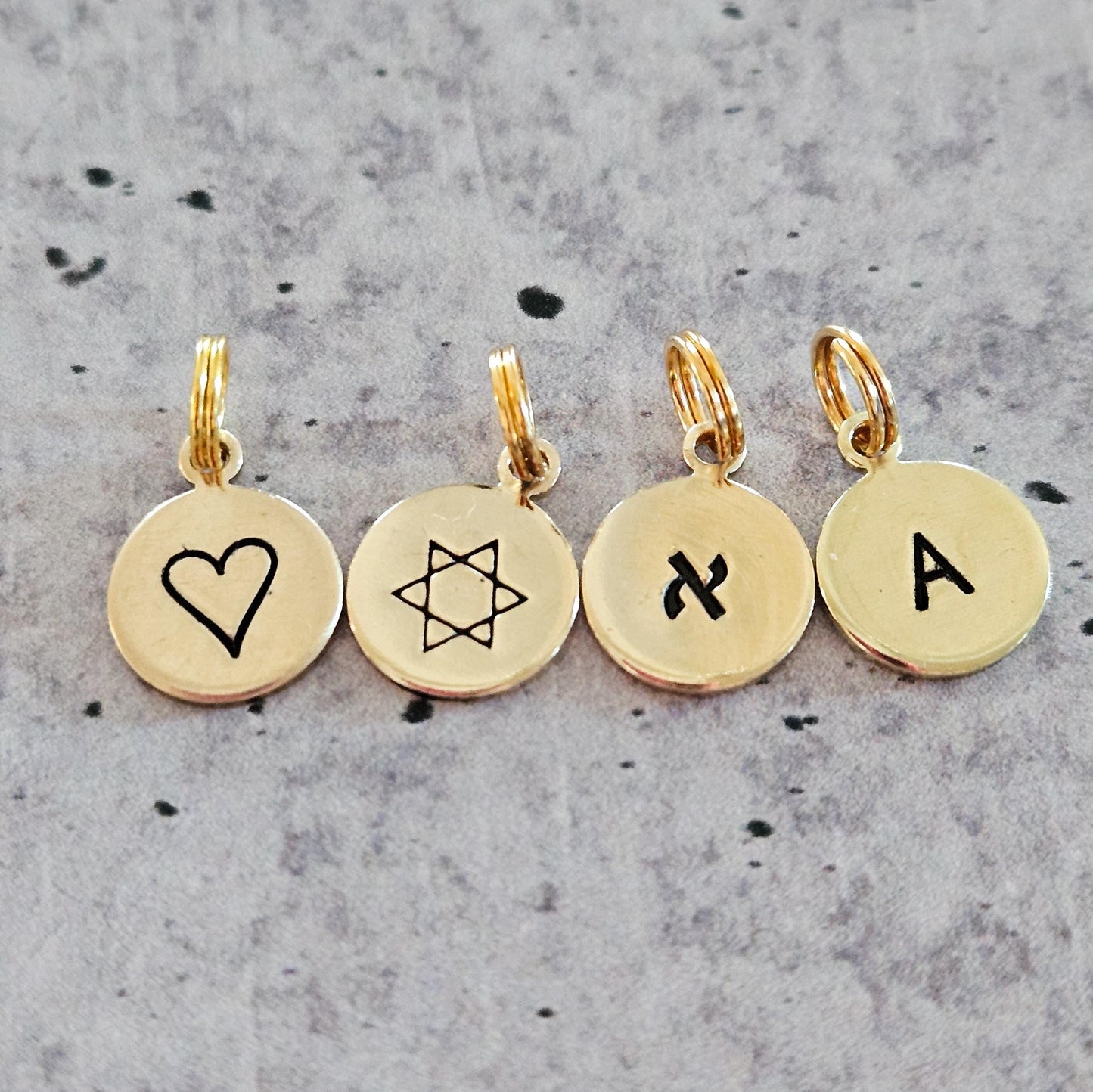 Bubaleh Hand Stamped Brass Keychain