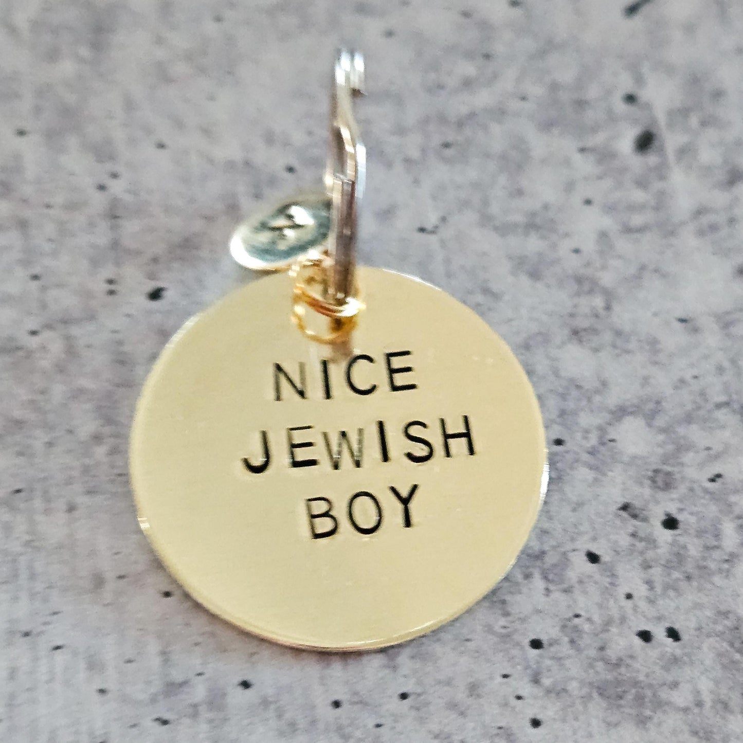Nice Jewish Boy or Girl Brass Keychain