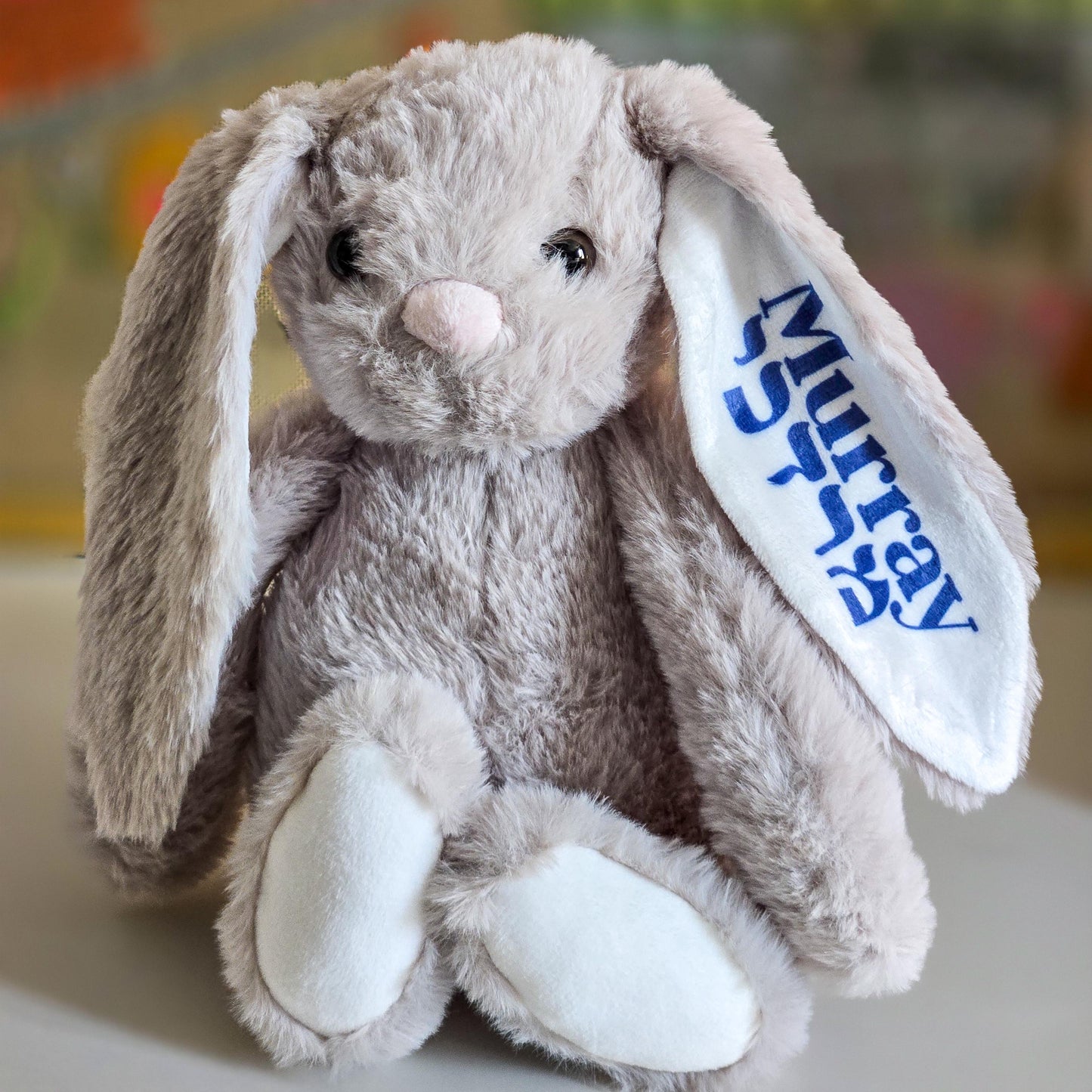 Plush Custom Bunny for Kids' Purim Basket