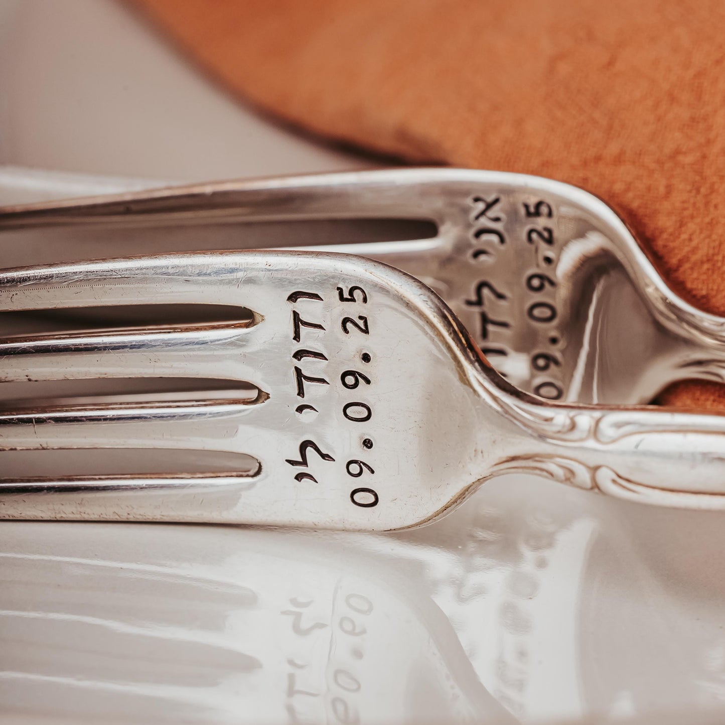 Ani L'dodi I am my Beloved's Jewish Vintage Wedding Forks