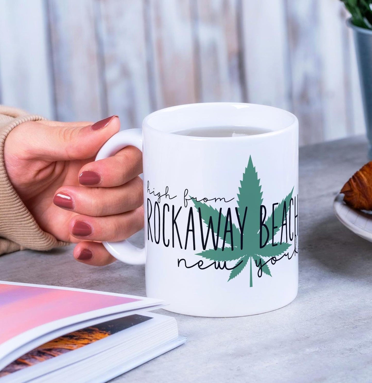 High from [Your City Here] Custom 420 Friendly Coffee Mug