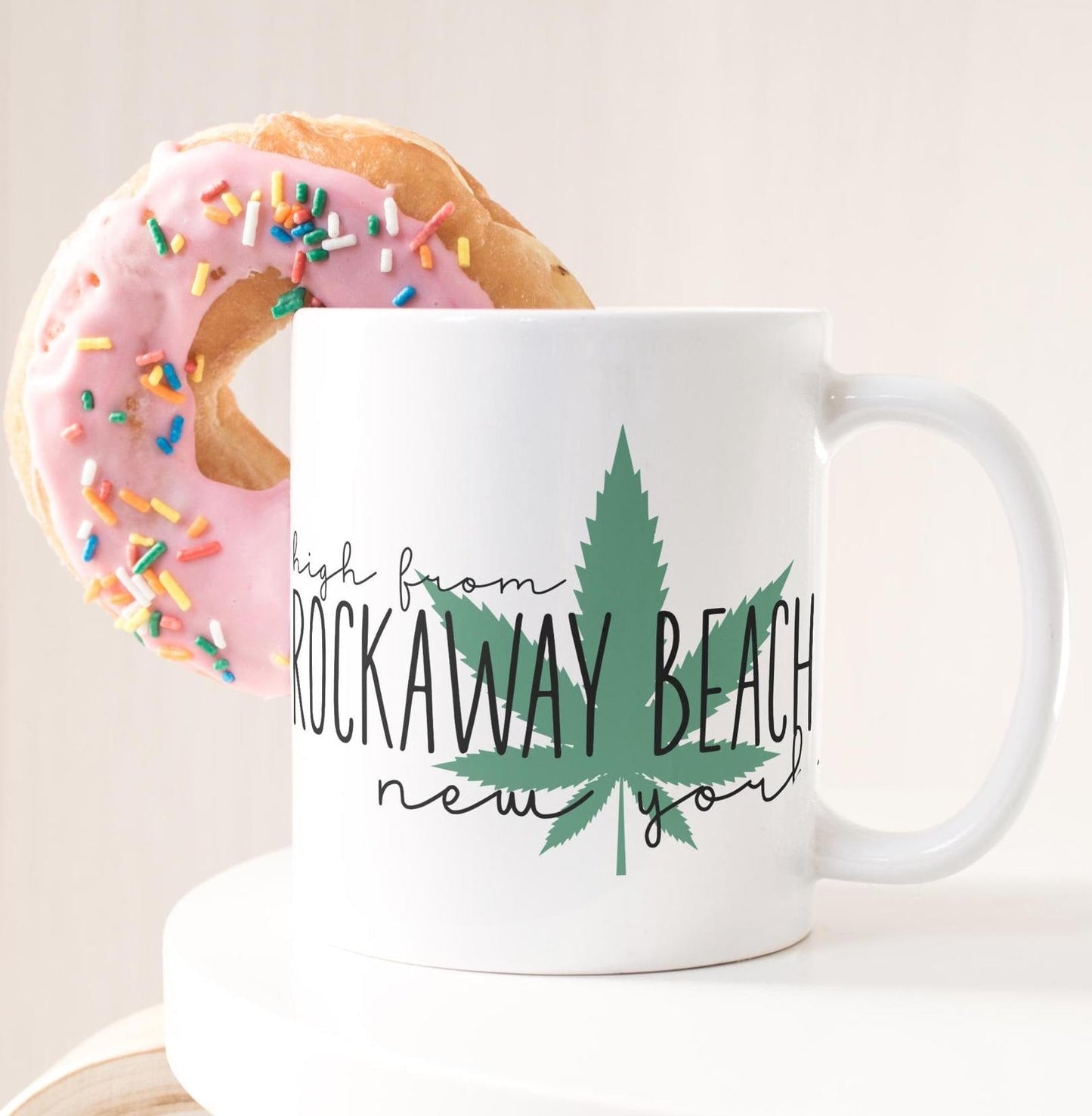 High from [Your City Here] Custom 420 Friendly Coffee Mug